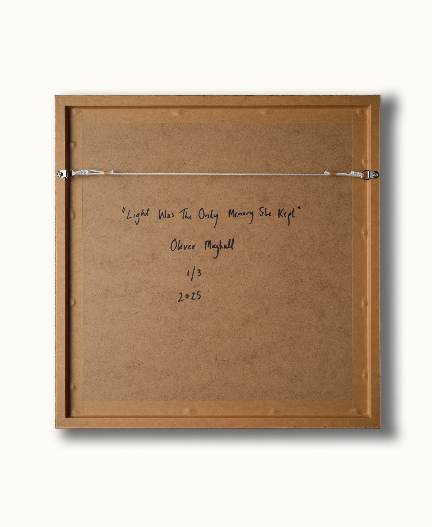 Light Was the Only Memory She Kept