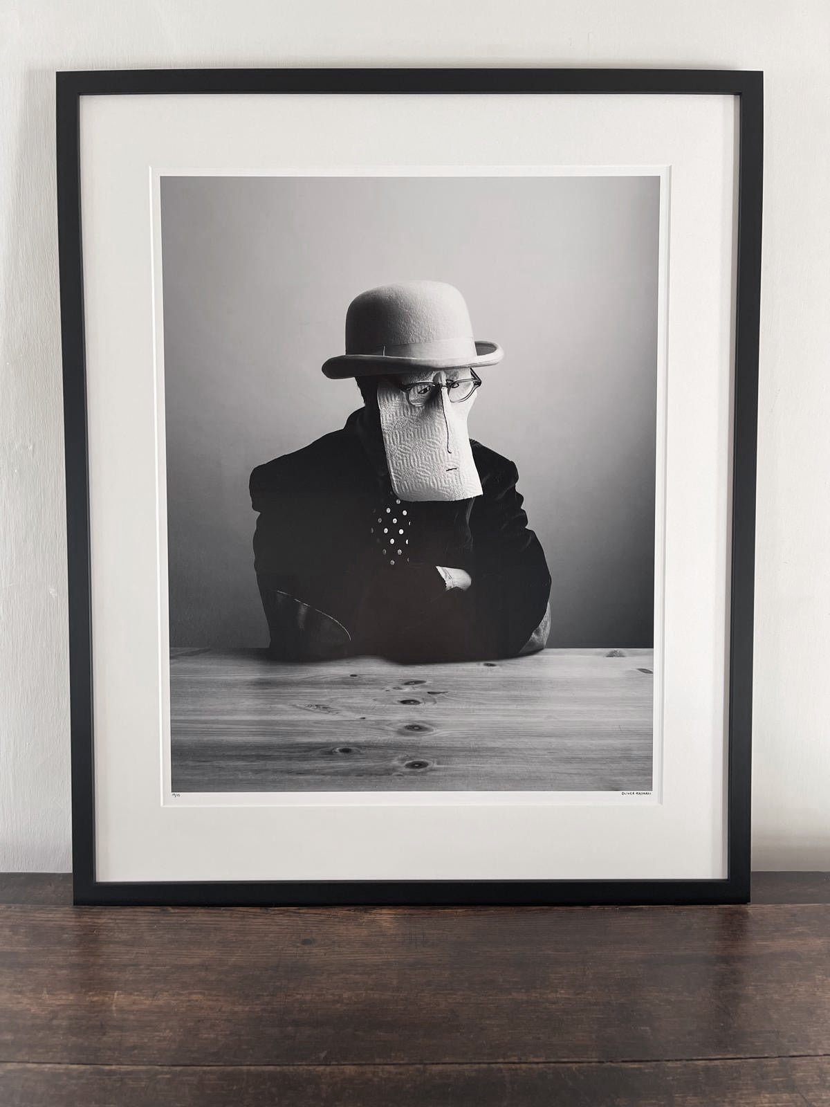 Paper Face - 20x25" - Framed